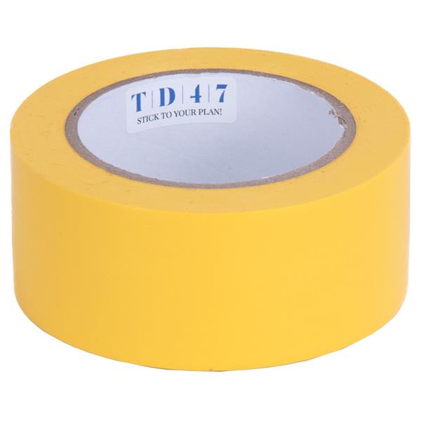 Grote foto td47 pvc safety markeringstape 50mm x 33m geel doe het zelf en verbouw materialen en producten