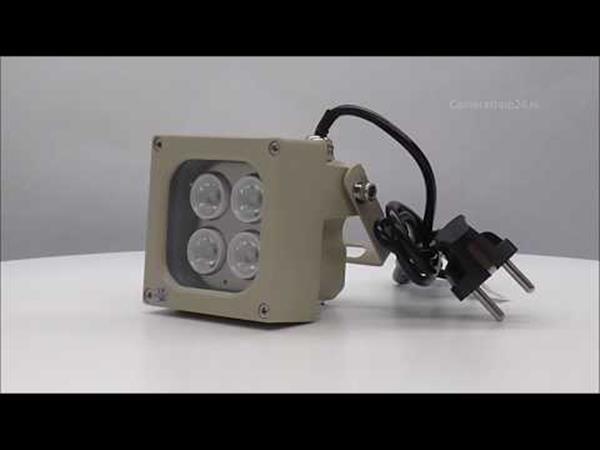 Grote foto ir illuminator 100 meter 4 leds kijkhoek 30 220 volt irl39 audio tv en foto professionele video apparatuur