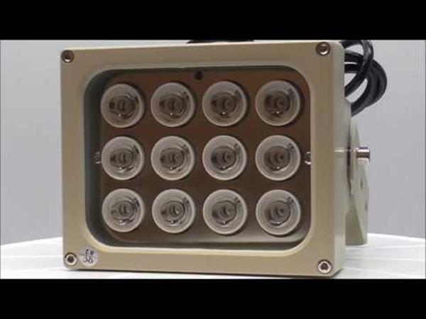 Grote foto ir illuminator 180 meter 12 leds kijkhoek 45 220 volt irl30 audio tv en foto professionele video apparatuur