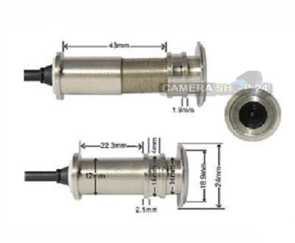 Grote foto deurspion camera 380 tvl roestvrij staal spc2 audio tv en foto professionele video apparatuur