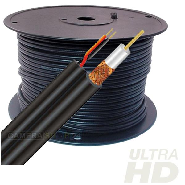 Grote foto 100 meter combi coax 12v kabel analoog cvi tvi ahd cck7 computers en software overige