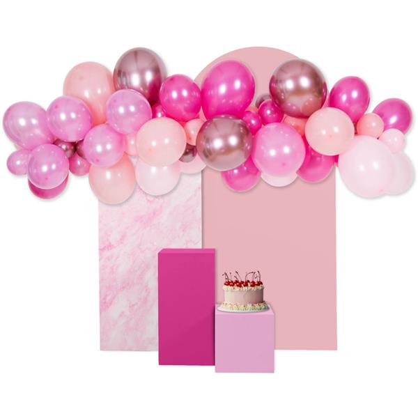 Grote foto roze ballonnenboog verzamelen overige verzamelingen