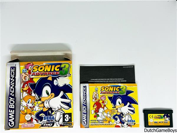 Grote foto gameboy advance gba sonic advance 3 fah spelcomputers games overige nintendo games