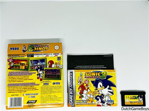 Grote foto gameboy advance gba sonic advance 3 fah spelcomputers games overige nintendo games