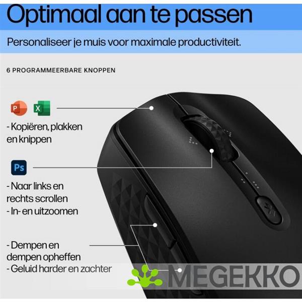 Grote foto hp 425 programmable bluetooth mouse computers en software overige computers en software