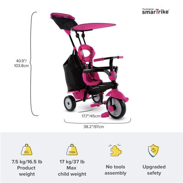 Grote foto smartrike vanilla plus roze kinderen en baby los speelgoed