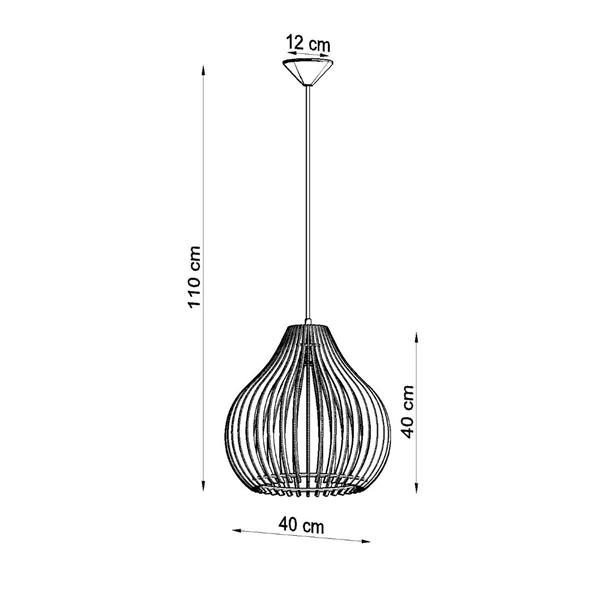 Grote foto plafondlamp aprilla 43 cm hout hanglamp met e27 lampvoet ip20 230v huis en inrichting overige