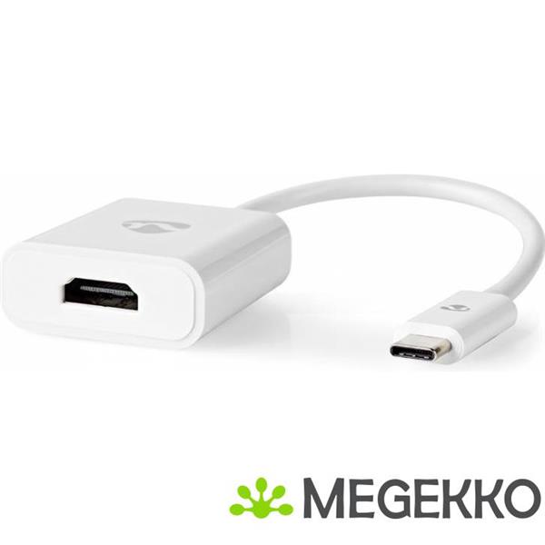 Grote foto usb type c adapter cable type c male hdmi female 0.2 m white computers en software overige computers en software
