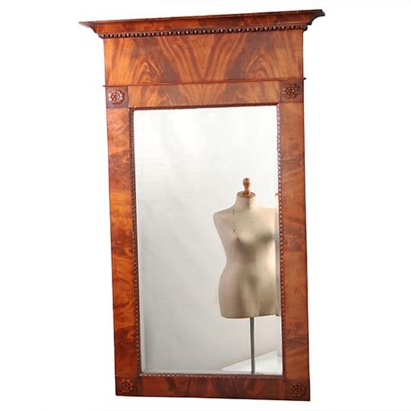 Grote foto antieke grote biedermeier schouwspiegel met facet geslepen glas ca 1835 no.911825 antiek en kunst spiegels