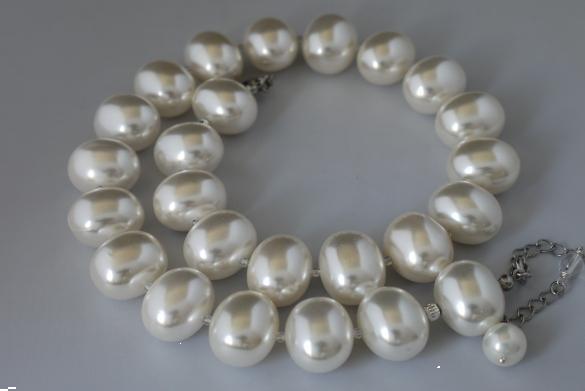 Grote foto shell pearl bergkristal ketting oorhanger set sieraden tassen en uiterlijk kettingen
