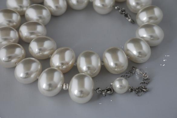 Grote foto shell pearl bergkristal ketting oorhanger set sieraden tassen en uiterlijk kettingen