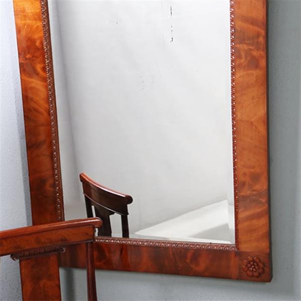 Grote foto antieke grote biedermeier schouwspiegel met facet geslepen glas ca 1835 no.911825 antiek en kunst spiegels