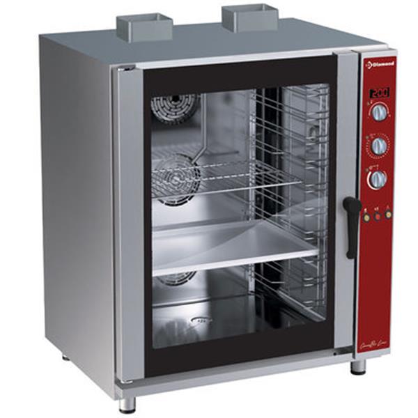 Grote foto convectie oven op gas 10x en gn automatische bevochtiger diamond pfg 102 s diversen overige diversen