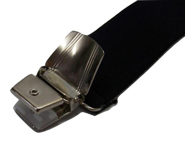 Grote foto xxl zwarte bretels met extra sterke brede clips 3 clips kleding dames riemen