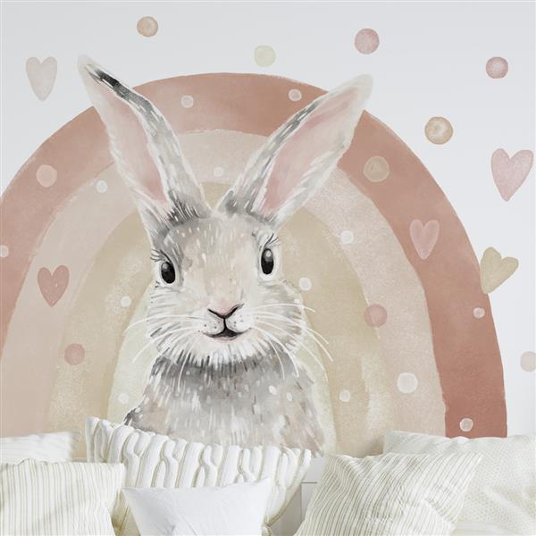 Grote foto muursticker bunny bunny kinderen en baby complete kinderkamers