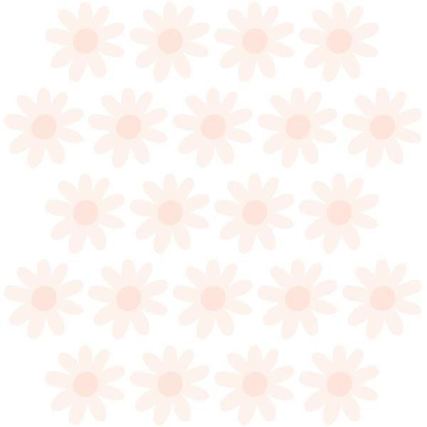 Grote foto muurstickers daisies viii pink daisies viii kinderen en baby complete kinderkamers