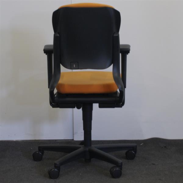 Grote foto 230 bureaustoel licht oranje zwart huis en inrichting stoelen