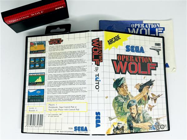 Grote foto sega master system operation wolf spelcomputers games overige games