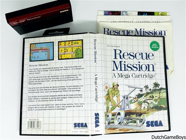 Grote foto sega master system rescue mission spelcomputers games overige games