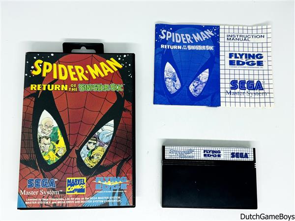 Grote foto sega master system spider man return of the sinister six spelcomputers games overige games