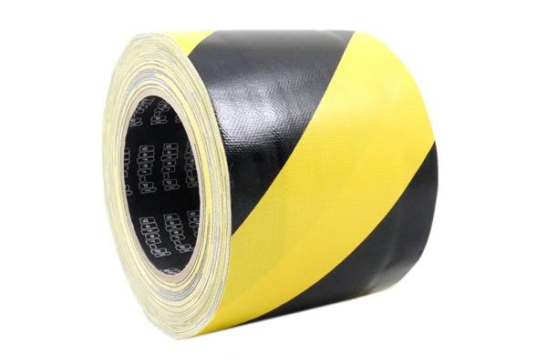 Grote foto gafer.pl cable cover tape 100mm x 25m zwart geel doe het zelf en verbouw materialen en producten