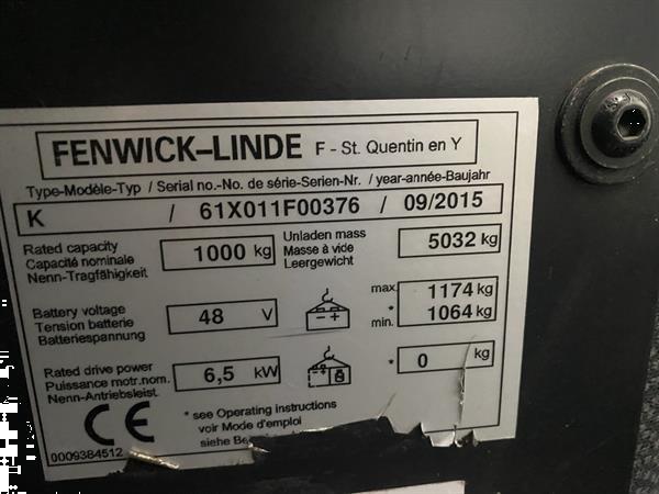 Grote foto 2015 fenwick k elektrische orderpicker 1000kg 603cm mann up 2018 batterij doe het zelf en verbouw hefwerktuigen