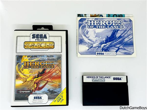 Grote foto sega master system heroes of the lance spelcomputers games overige games