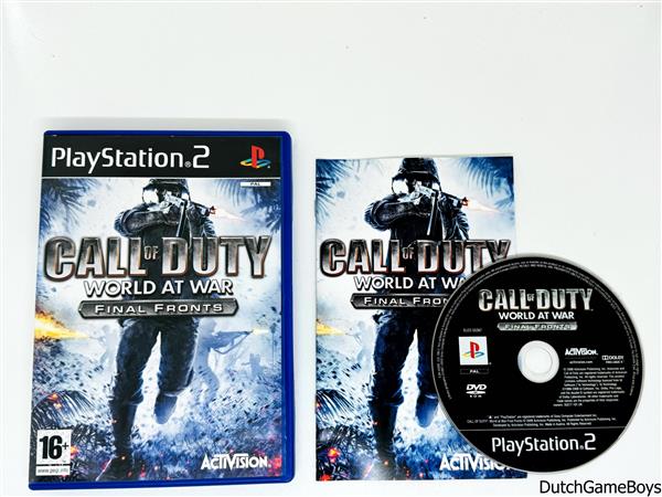 Grote foto playstation 2 ps2 call of duty world at war final fronts spelcomputers games playstation 2