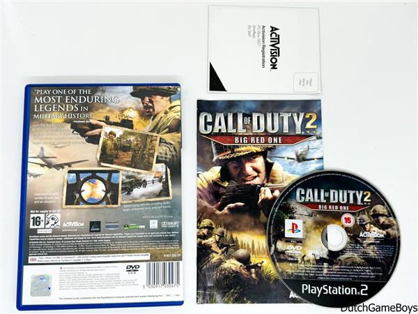 Grote foto playstation 2 ps2 call of duty 2 big red one spelcomputers games playstation 2