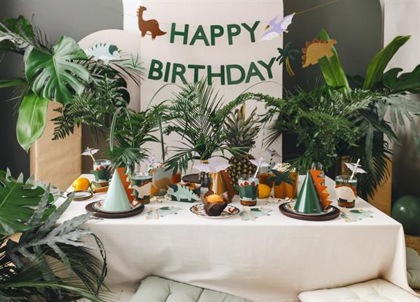 Grote foto happy birthday letterslinger dinosaurus verzamelen overige verzamelingen