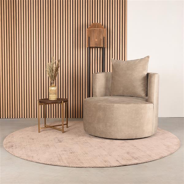 Grote foto label51 fauteuil evy naturel velours huis en inrichting woningdecoratie