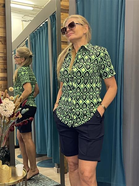 Grote foto travel blouse marwa green 2031 kleding dames blouses