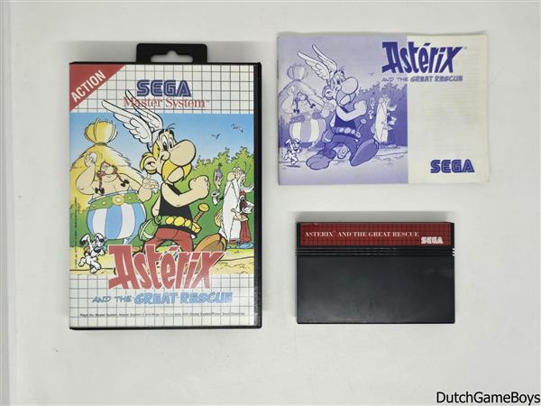 Grote foto sega master system asterix and the great rescue spelcomputers games overige games