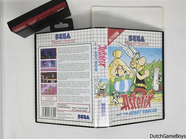 Grote foto sega master system asterix and the great rescue spelcomputers games overige games