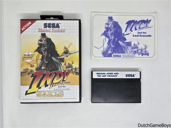 Grote foto sega master system indy indiana jones and the last crusade 1 spelcomputers games overige games