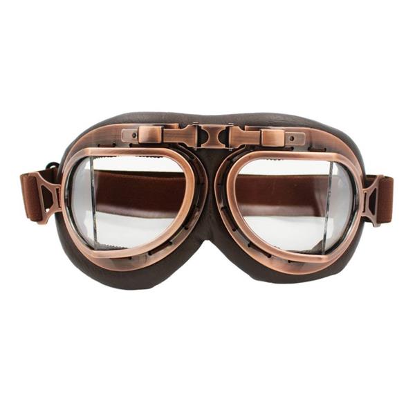 Grote foto crg vintage pilotenbril glaskleur donker smoke motoren kleding