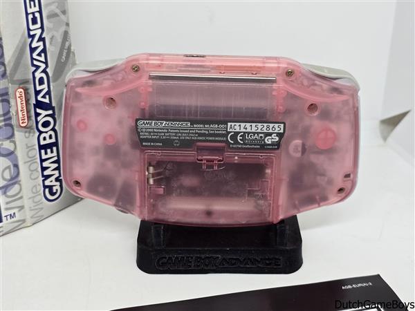 Grote foto gameboy advance console clear pink boxed spelcomputers games overige merken