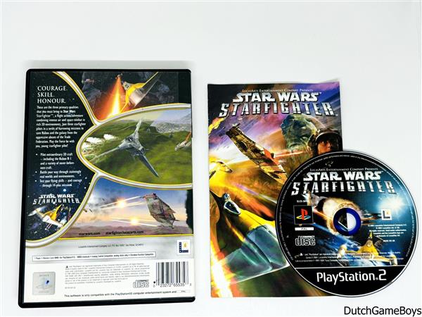 Grote foto playstation 2 ps2 star wars starfighter spelcomputers games playstation 2