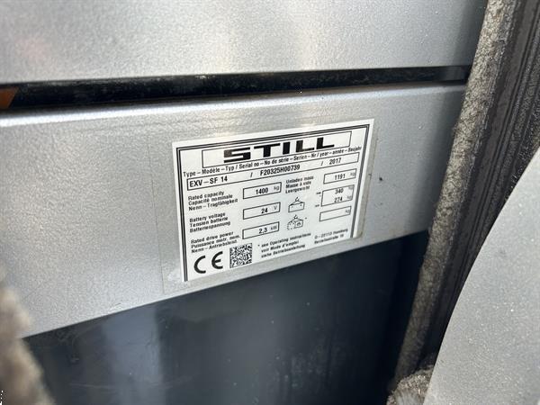 Grote foto vs 21640 elektrische stapelaar still exvsf14 3744mm bj2017 doe het zelf en verbouw hefwerktuigen