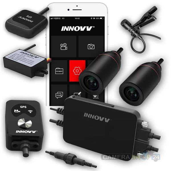 Grote foto innovv k3 motor dashcam set full hd gps app audio tv en foto videobewakingsapparatuur