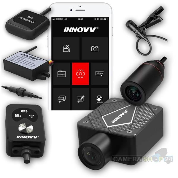 Grote foto innovv k5 motor dashcam set 4k gps wifi app audio tv en foto videobewakingsapparatuur