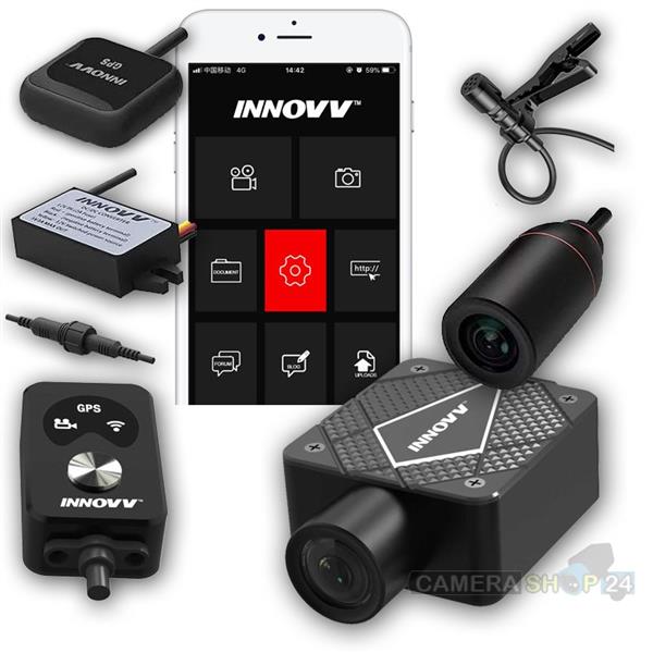 Grote foto innovv k5 motor dashcam set 4k gps wifi app audio tv en foto professionele video apparatuur