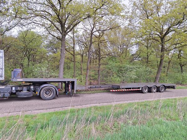 Grote foto lintrailer semi dieplader gestuurd uitschuifbaar 45000 kg apk doe het zelf en verbouw opleggers