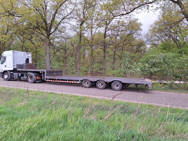 Grote foto lintrailer semi dieplader gestuurd uitschuifbaar 45000 kg apk doe het zelf en verbouw opleggers