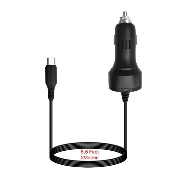 Grote foto drphone predatorx2 autolader 1.5 meter geschikt voor n switch usb type c kabel lader zwart telecommunicatie opladers en autoladers