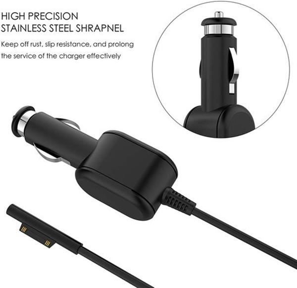 Grote foto drphone microsoft surface pro book laptop auto oplader 15v laptop lader autolader 2.58a v telecommunicatie opladers en autoladers