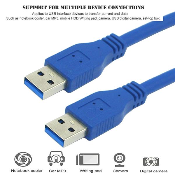 Grote foto drphone usb 3.0 kabel male to male am am type a naar type a mannelijke kabel 1m blauw telecommunicatie opladers en autoladers
