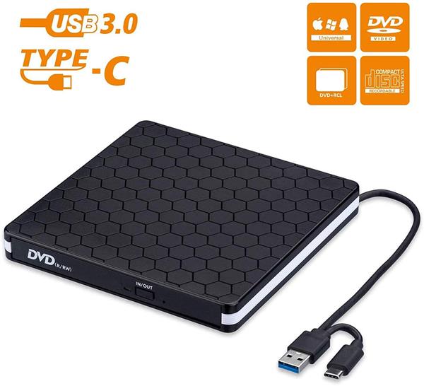 Grote foto drphone dw3 draagbaar externe cd dvd rw optische drive usb 3.0 type c brander rewriter computers en software overige computers en software