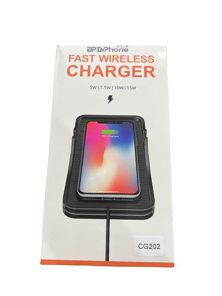 Grote foto drphone wcp2 auto draadloos oplaadpad 15w antislip telefoonhouder functie zwart telecommunicatie opladers en autoladers