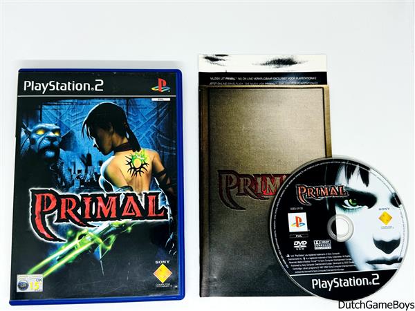 Grote foto playstation 2 ps2 primal spelcomputers games playstation 2